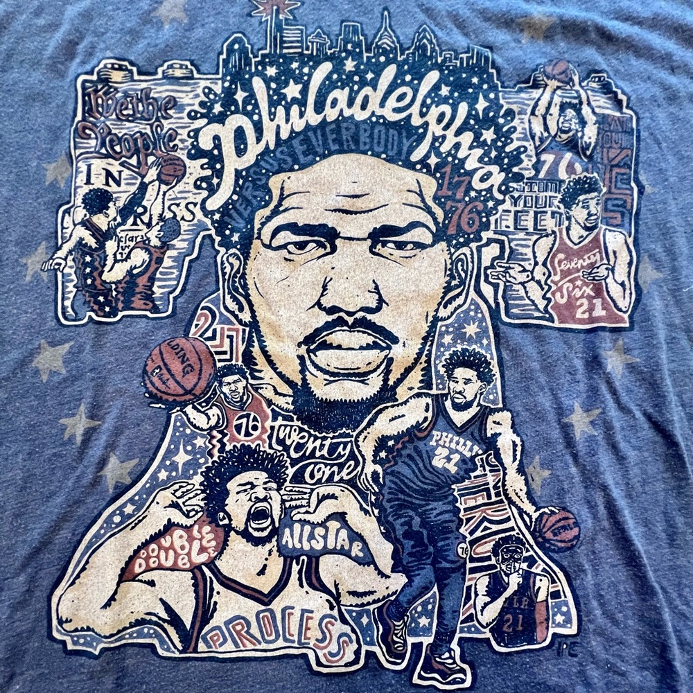 Joel Embiid Philadelphia 76ers shirt
